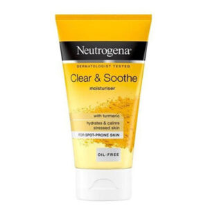 Neutrogena Soothing Clear Moisturizer Gel 75ml آبرسان صورت نوتروژینا حاوی عصاره زردچوبه حجم 75 میل