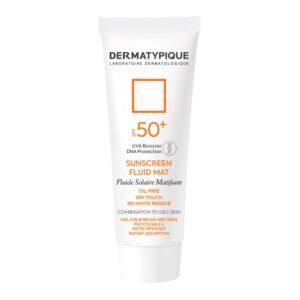 فلوئید ضد آفتاب بی رنگ SPF 50 درماتیپیک پوست چرب و مختلط ۵۰میل