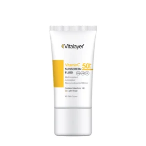 فلوئید ضد آفتاب رنگی SPF 50 ویتامین C ویتالیر