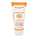 فلوئید ضد آفتاب فیزیکال پوست حساس SPF 50 سان سیف