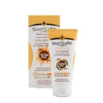 کرم ضد آفتاب فیزیکال پوست حساس SPF 50 سان سیف