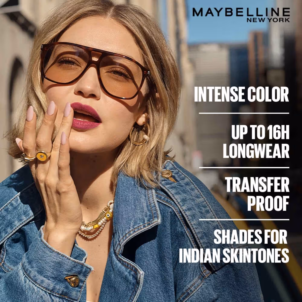 رژ لب مایع SuperStay Matte Ink میبلین ۵میل 1 رژ لب مایع مات SuperStay Matte Ink میبلین