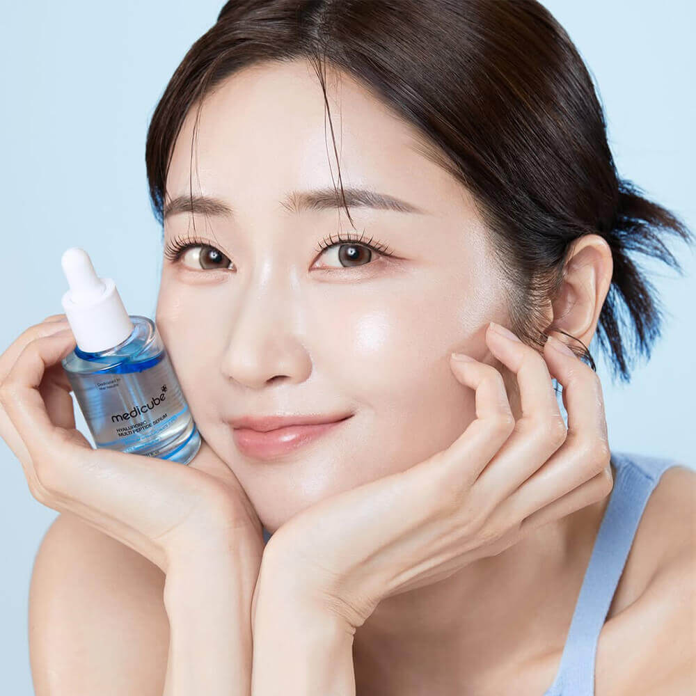 سرم آبرسان هیالورونیک و مولتی پپتاید مدی کیوب