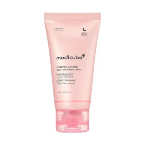 Medicube PDRN Pink Caffeine Night Wrapping Mask ماسک شب جوانساز کافئین و PDRN مدیکیوب
