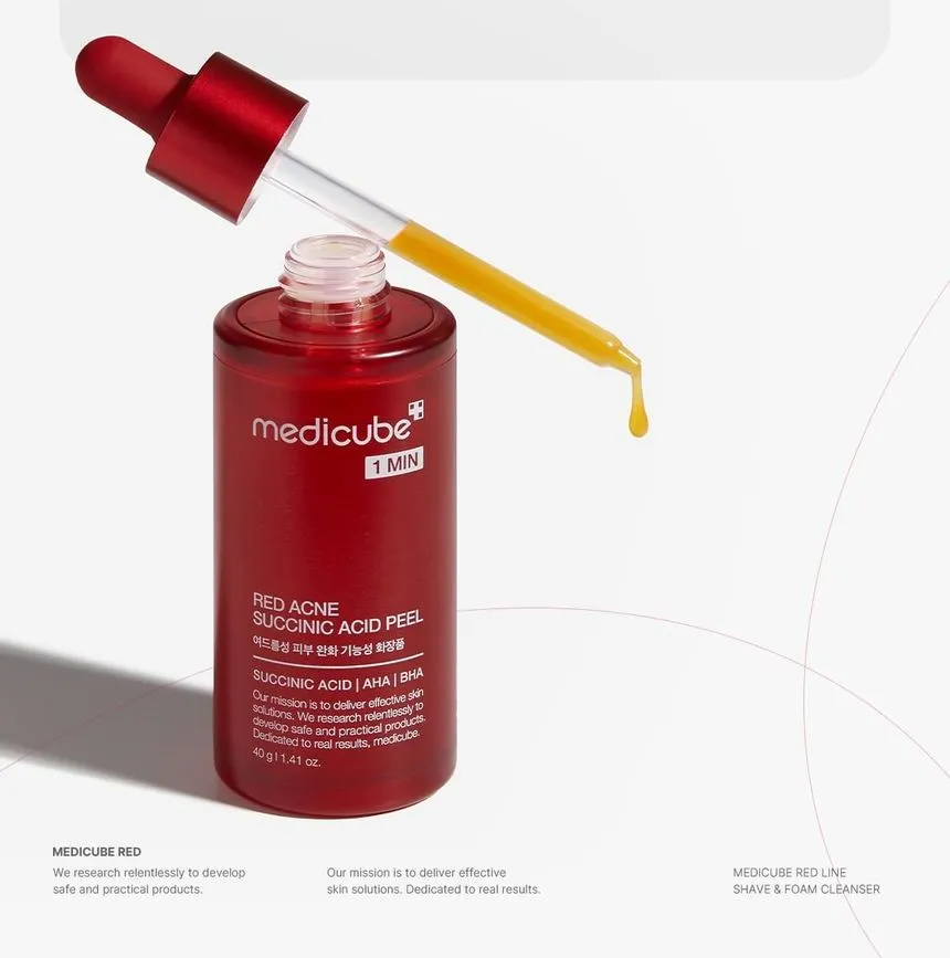 سرم پیلینگ ضد جوش سوکسینیک اسید مدی کیوب