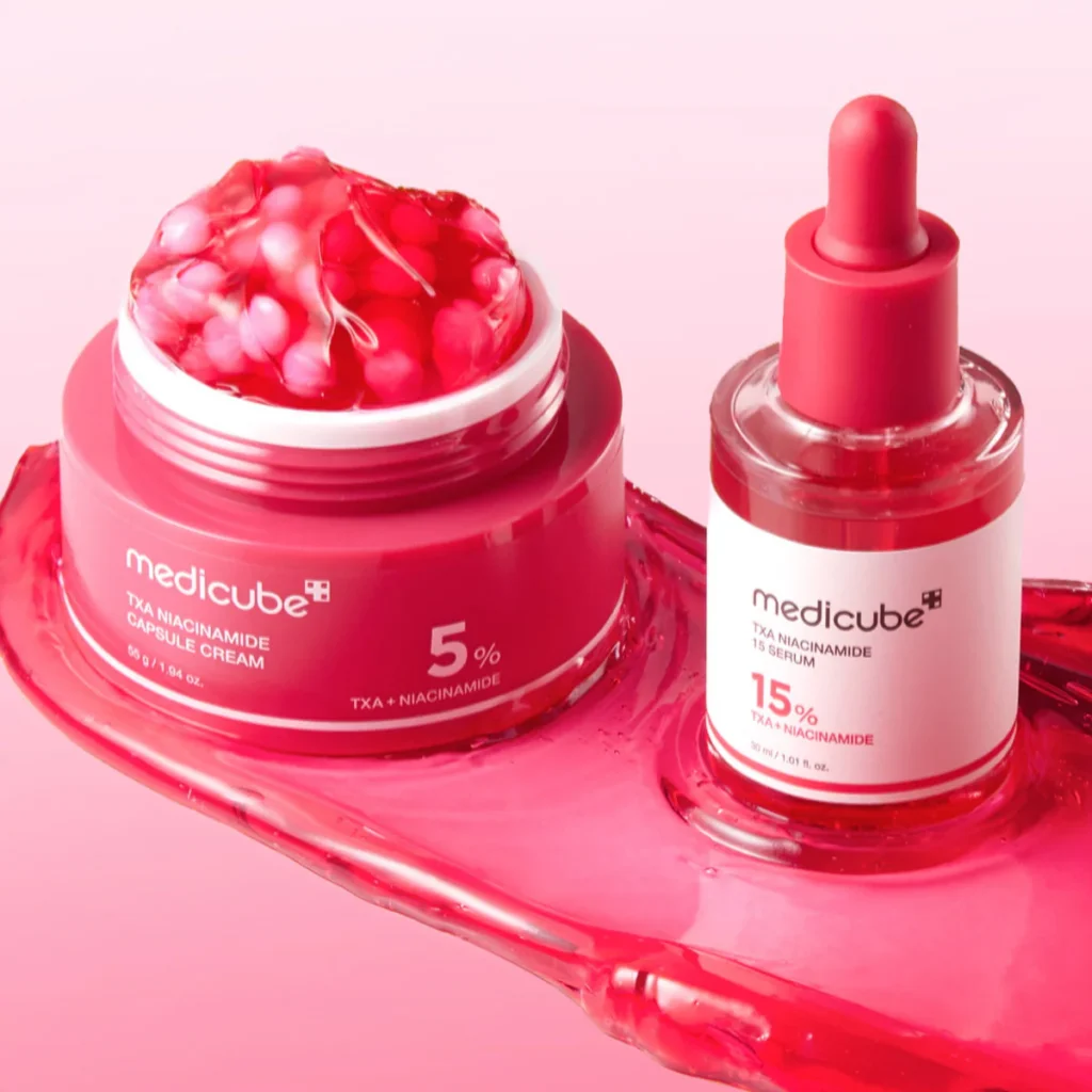 کرم کپسولی و سرم نیاسینامید و ترانگزامیک مدیکیوب