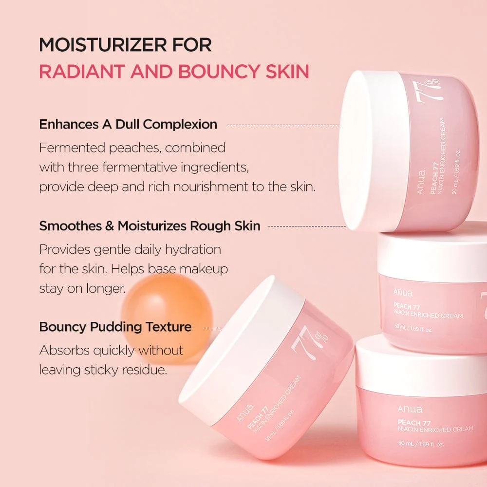 کرم آبرسان و روشن کننده نیاسین و هلو ۷۷٪ آنوا ۵۰میل 1 کرم آبرسان و روشن کننده هلو ۷۷ آنوا