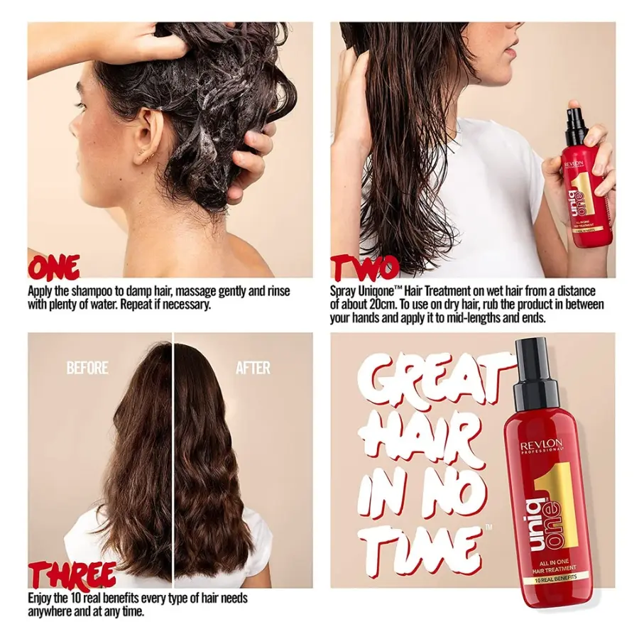 اسپری مو ۱۰ کاره یونیک وان رولون ۱۵۰میل 2 اسپری مو ۱۰ کاره یونیک وان رولون