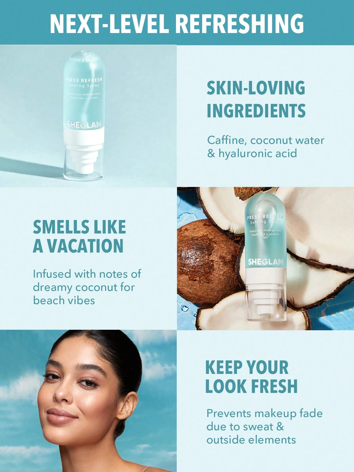 اسپری فیکس PRESS REFRESH شیگلم ۵۵میل 1 اسپری فیکس PRESS REFRESH شیگلم