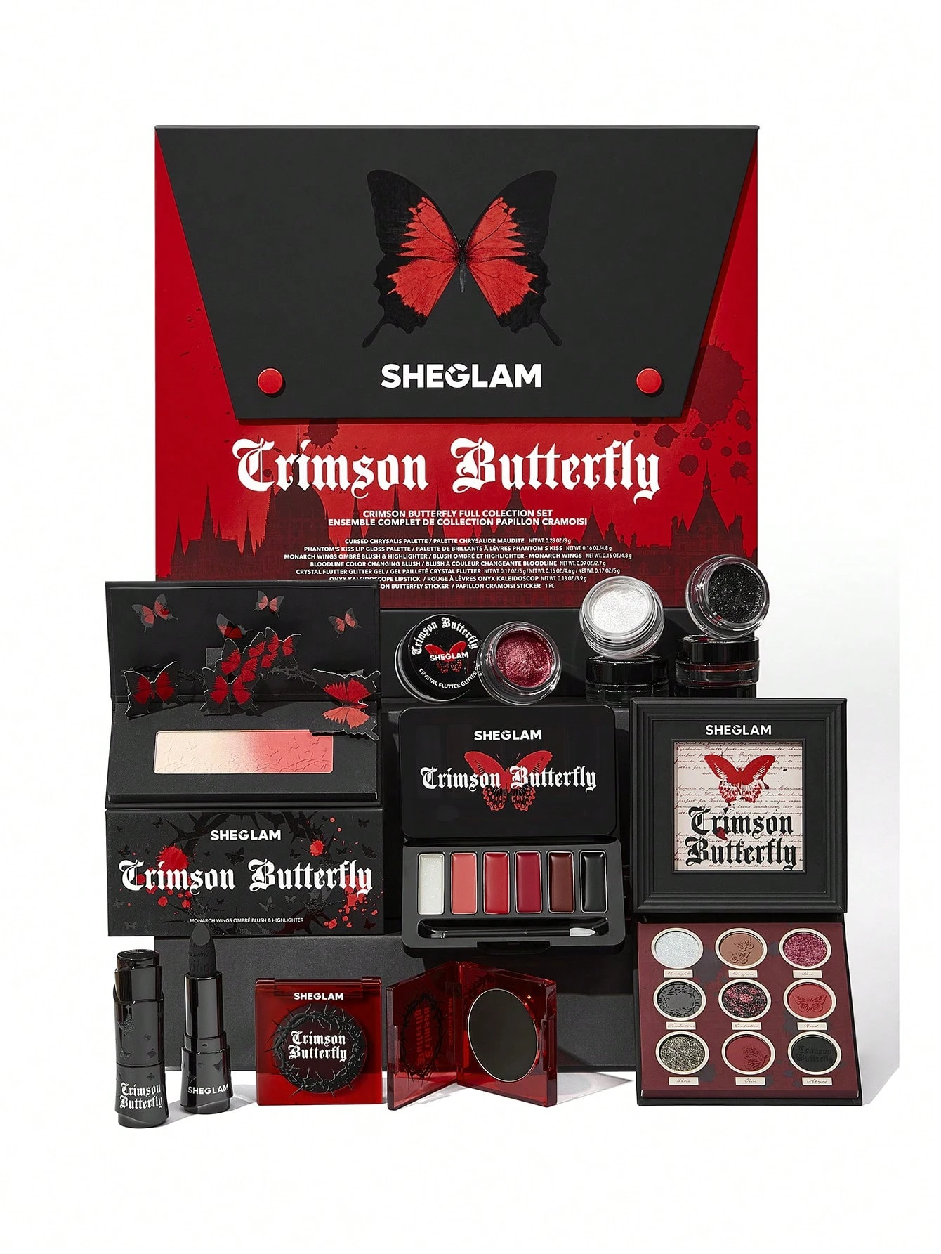 Sheglam Crimson Butterfly Komplettes Sammlungsset ست پروانه شیگلم