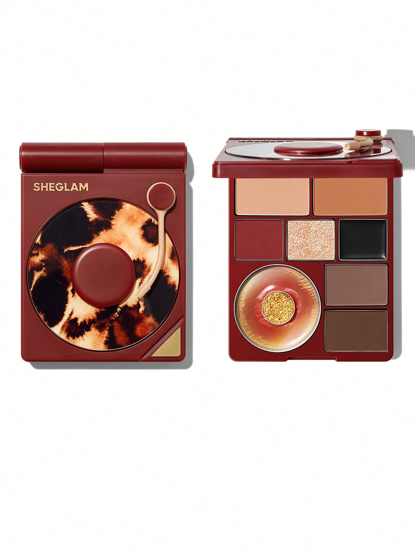 Sheglam Vinyl Pop-Farbpalette-Sunkissed Reverie پالت سایه چشم گرامافونی شیگلم