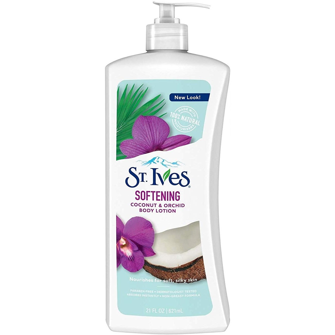 St. Ives Softening Body Lotion Coconut & Orchid لوسیون بدن روغن نارگیل و گل ارکیده سنت ایوز