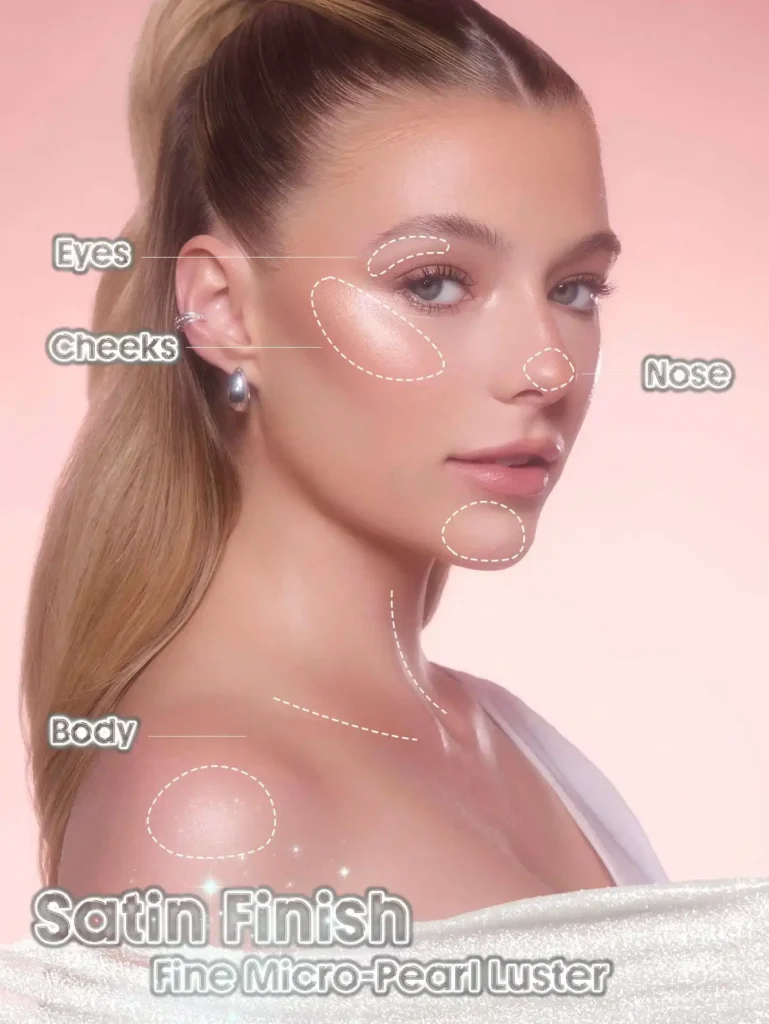 هایلایتر استیکی کره ای Buttery Bling شیگلم 2 روش استفاده هایلایتر استیکی کره ای Buttery Bling شیگلم