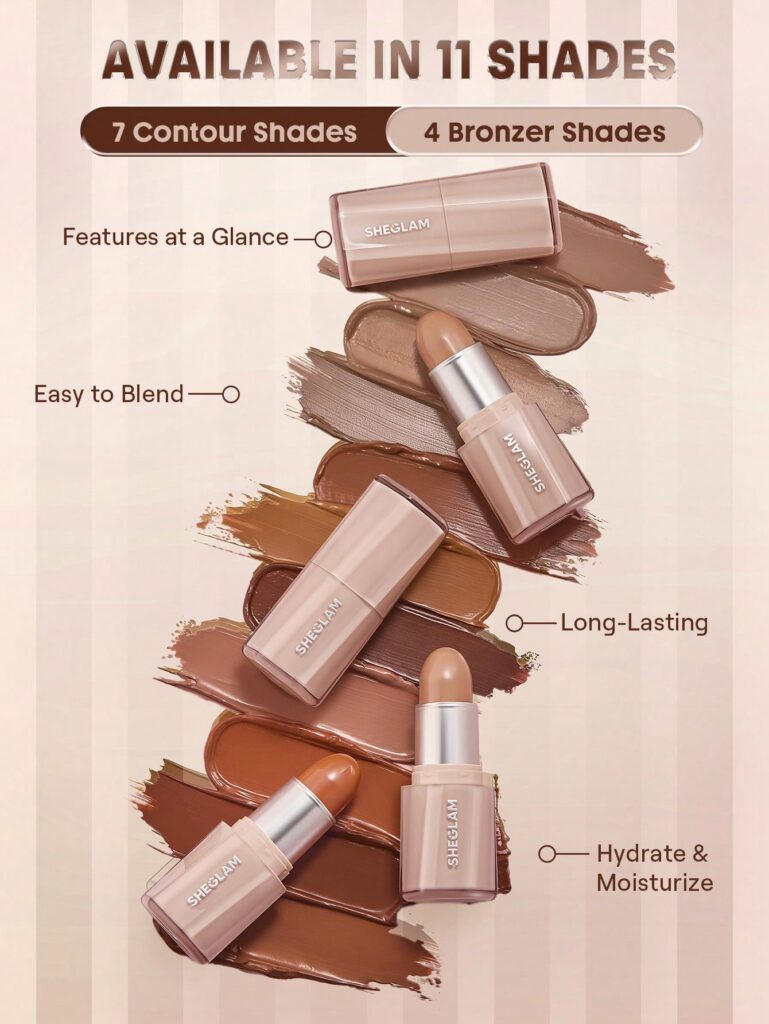 کانتور استیکی کره ای Buttery Buff شیگلم 1 Sheglam Buttery Buff Contour Bronzer Stick 4