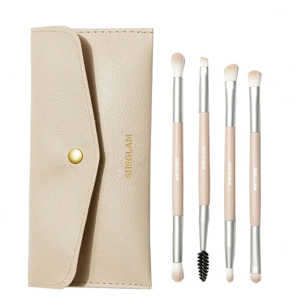 sheglam Glam 101 Face Essentials Brush Set With Bag ست براش کیف دار شیگلم ۴عددی