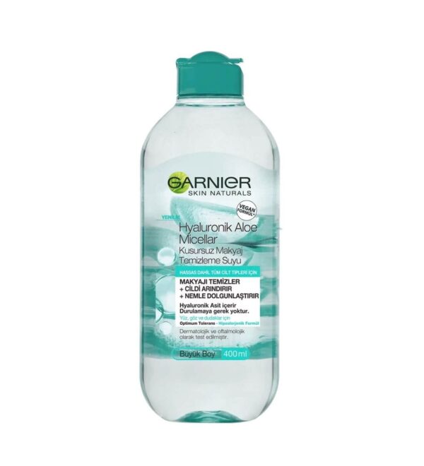 Garnier Hyaluronic Aloe Micellar Cleansing Water میسلار واتر هیالورونیک اسید و آلوئه ورا گارنیه