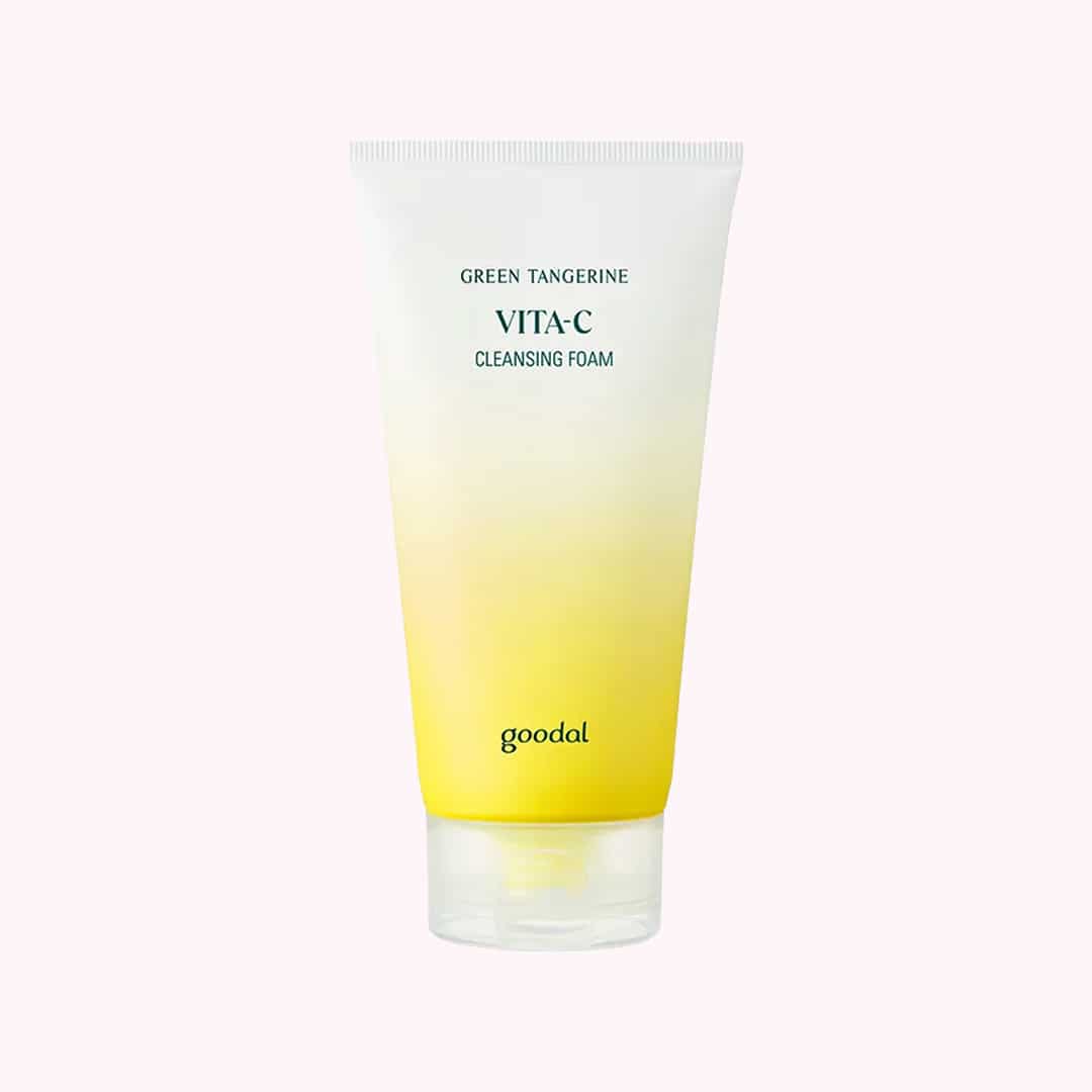 Goodal Green Tangerine Vita C Cleansing Foam فوم شستشو ویتامین C و عصاره نارنگی سبز گودال
