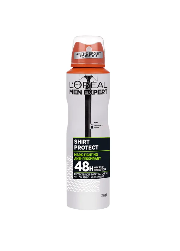 L’Oréal Paris Men Expert Shirt Protect Anti-Perspirant اسپری ضد تعریق مردانه Shirt Protect لورآل