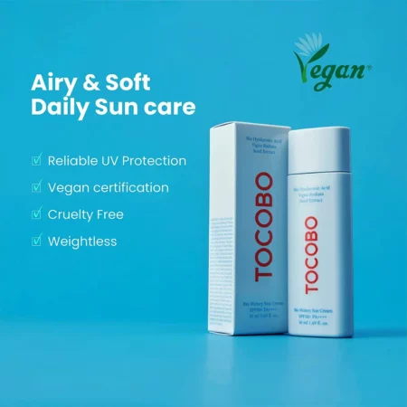 کرم ضد آفتاب آبرسان SPF 50 توکوبو ۵۰میل 1 کرم ضد آفتاب آبرسان SPF 50 توکوبو