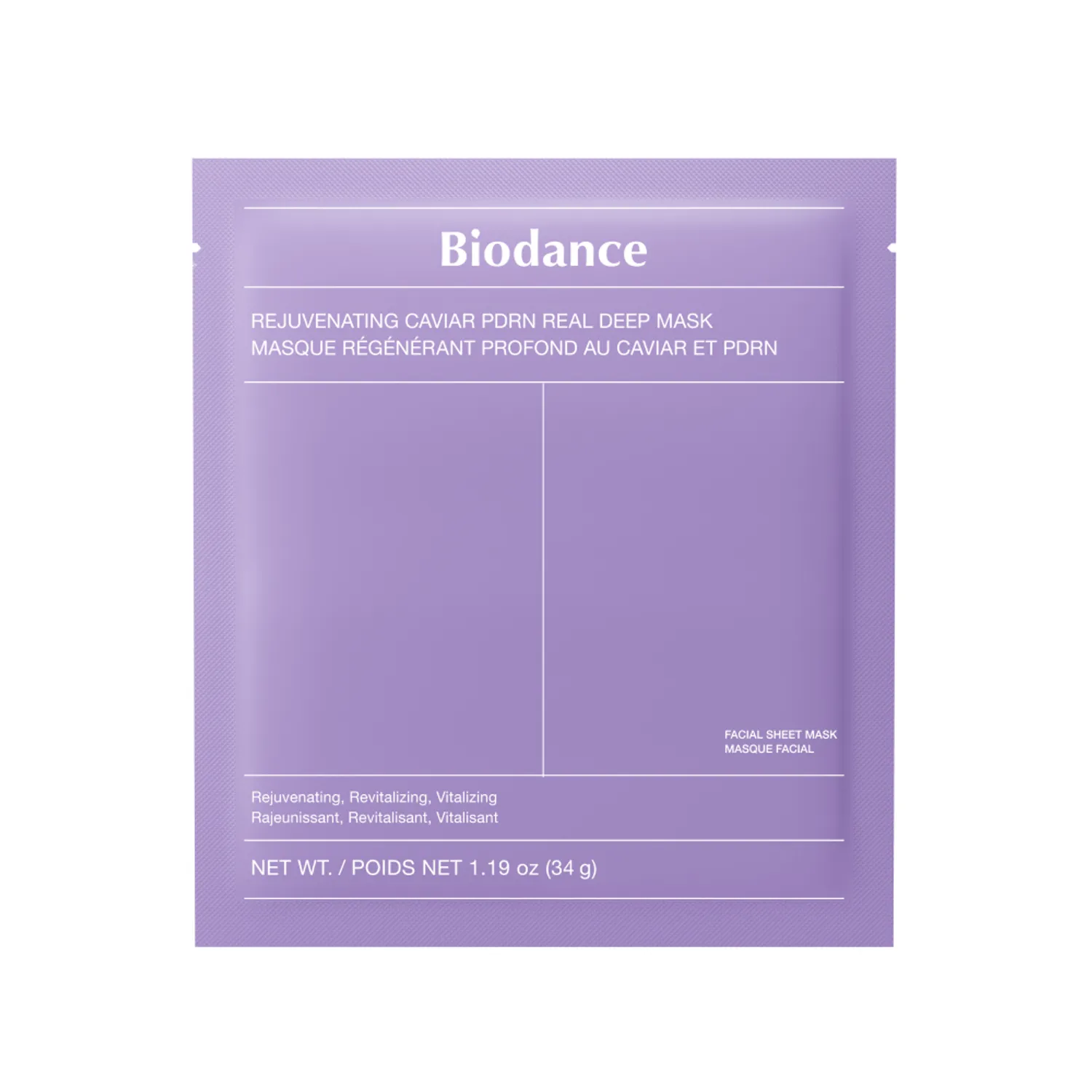 Biodance Rejuvenating Caviar PDRN Real Deep Mask ماسک ورقهای PDRN خاویار بایودنس