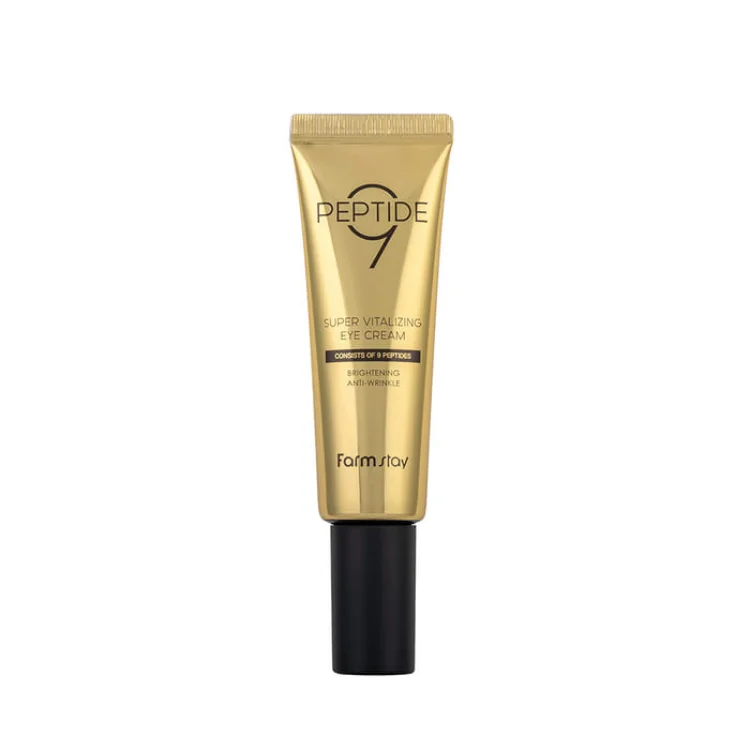 Farmstay Peptide 9 Super Vitalizing Eye Cream کرم ضد چروک دور چشم ۹ پپتاید فارم استی