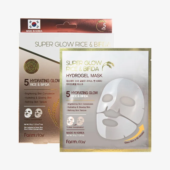 Farmstay Super Glow Rice & BIFIDA Hydrogel Mask Farmstay Super Glow Rice BIFIDA Hydrogel Mask