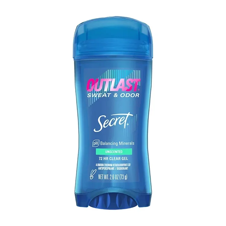 Secret Outlast Clear Gel Deodorant Unscented ژل ضد تعریق زنانه Outlast سکرت