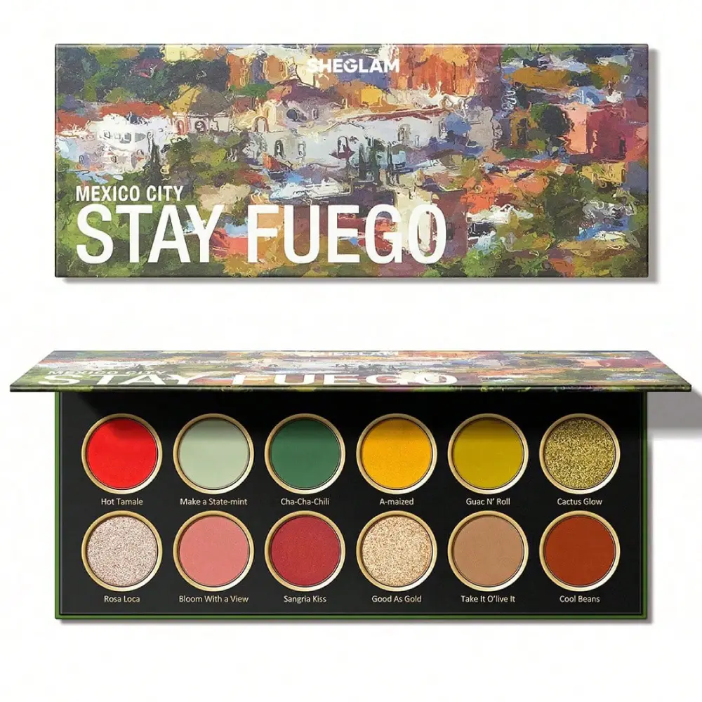 New Project (47) پالت سایه چشم ۱۲رنگ Stay Fuego Mexico شیگلم