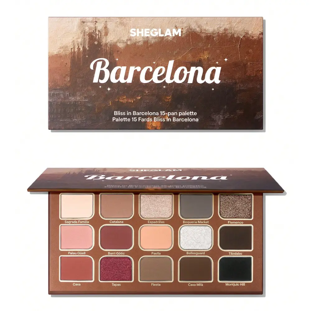 New Project (57) پالت سایه چشم ۱۵ رنگ Bliss in Barcelona شیگلم