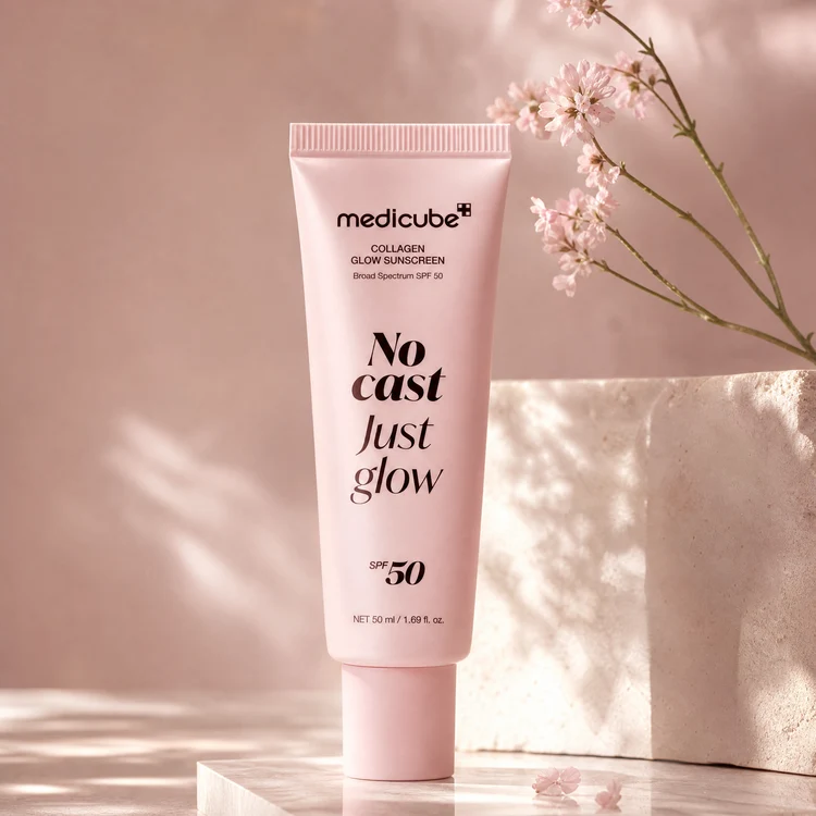 ضد آفتاب بی رنگ درخشان کننده کلاژن SPF 50 مدی کیوب ۵۰میل 1 ضد آفتاب بی رنگ درخشان کننده کلاژن SPF 50 مدی کیوب با حجم ۵۰ میلیلیتر