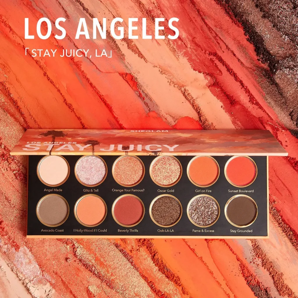 پالت سایه چشم ۱۲ رنگ Stay Juicy شیگلم 1 پالت سایه چشم ۱۲ رنگ شیگلم مدل SHEGLAM Stay Juicy, LA Palette