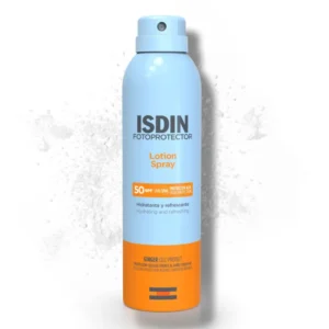 لوسیون اسپری ضد آفتاب بدن SPF 50 ایزدین با حجم۲۵۰ میلی‌لیتر